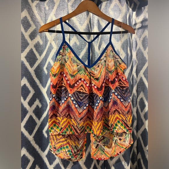 American Rag Colorful Print Tank Size L - Picture 1 of 6